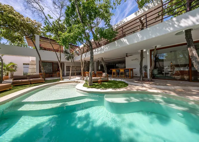 With Lagoon Pool & Jacuzzi 400m From Xcaret Villa *