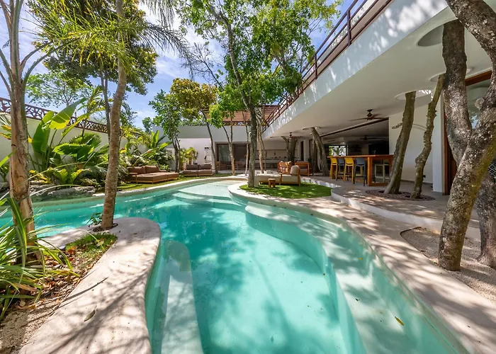 With Lagoon Pool & Jacuzzi 400m From Xcaret *